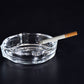 Premium crystal quality ashtray, suitable for both indoor and outdoor settings.