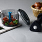 Push chopper featuring secure lock mechanism, ideal kitchen tool