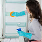 VelvaBloom cleaning scrubbers set in vibrant colors, suitable for different cleaning needs.