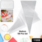 Medium disposable piping bag with cream for cupcake decoration