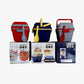 Leak-proof lunch box demonstrating its secure push lock and comfortable carry handle.
