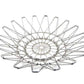 Durable stainless steel wire bowl in a unique shape, suitable for kitchen and dining use.