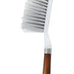 High-quality plastic brush with a wooden handle, perfect for deep cleaning tasks.