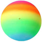 Group of children playing with the multi-colored Kids Beach Ball on a sunny day.
