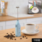 Electric handheld milk frother blender used for mixing beverages