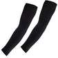 Close-up of the black arm sleeve fabric texture, showing breathability and elasticity.