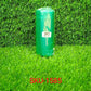 Green biodegradable garbage bags in a compact roll, ideal for responsible waste disposal.