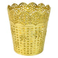 Metal mesh pen holder keeping writing tools tidy on work desk