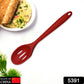Flexible non-stick silicone turner head, gentle on delicate cookware surfaces.