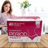 A compact 10-piece Women's Emergency Kit, neatly packaged with essential feminine hygiene items.