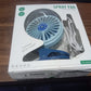  personal cooling fan with its USB charging cable, ready for use.