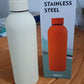 Stainless steel vacuum-insulated water bottle standing upright, 500ml capacity