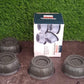 Perspective view of the robust anti vibration pads with their unique design.