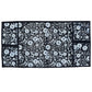 Top view of a microwave cover showcasing its functional design and fabric texture.