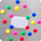 Pack of 10 strong round magnetic buttons, perfect for STEM learning.