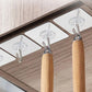 Versatile stainless steel adhesive hooks perfect for home and kitchen use.