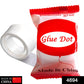 Pack of 100 transparent glue dots, ideal for various craft and decoration needs.