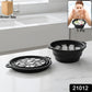 Ice facial treatment bowl with built-in ice tray for cold therapy