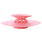 Silicone drainer cover placed on kitchen sink for clog prevention