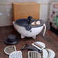 Detailed image showing the rotating handle mechanism of the multifunctional vegetable chopper