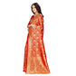Generic Women's Banarasi silk Saree with Blouse (Red, 5-6mtr)