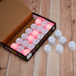 Pack of 24 red LED flameless tealight candles perfect for home decor and Diwali celebration