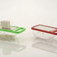 Quickslice multi-functional cheese grater with a detachable container for easy kitchen use.