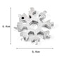 The durable stainless steel Snowflake Multi-Tool with its flathead screwdriver function.