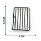 Two wall mount soap racks providing an efficient storage solution for bathroom essentials.