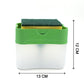 Angled view of the durable ABS plastic soap pump dispenser.