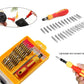 The BoltForce magnetic screwdriver set neatly arranged in its durable storage case.