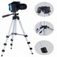 A Gambit camera tripod with a phone holder extended, ready for capturing photos.