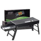 FirePot portable charcoal BBQ grill unfolded and ready for use outdoors.