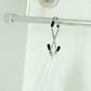 Set of 5 stainless steel S-hooks for home organization.