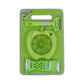 Efficient chopping board with knife set and scissors, ideal for cutting vegetables.