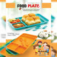 Complete 4-compartment dish set from , ideal for family dining.