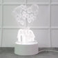 3D Illusion LED Night Lamp projecting floating house and balloons 3D effect