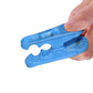 Lightweight plastic clothespins keeping clothes secure on a line.