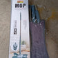 Hands-free microfiber mop with a 360° rotating head, perfect for thorough cleaning.