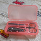 Assorted professional nail tools for comprehensive personal care.
