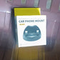 The compact and effective car mobile stand ready for dashboard placement.
