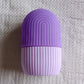 Packaging for the GlowForm purple ice roller, ready for gifting or delivery.