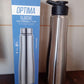Lifestyle image showing stainless steel water bottle outdoors for hydration
