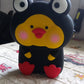 Detailed view of the sturdy zipper on the Cartoon Girls Backpack, ensuring contents are secure.