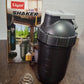 Side view of 800ML Gym Shaker Bottle with easy-to-clean wide mouth