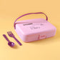 School tiffin box with 3 sections for balanced meal storage