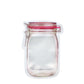 Detail of the secure zipper seal on a 500ml airtight food storage bag.