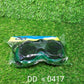 Front view of BoltForce dark green welding safety goggles, ready for heavy-duty tasks.