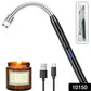 Front view of electric plasma lighter with USB Type-C charging port