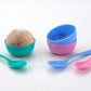 The snack set components laid out, ready for use at a home gathering or daily meal.
